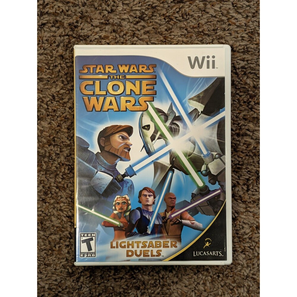Nintendo Wii Star Wars The Clone Wars Lightsaber Duels Complete With Booklet CIB